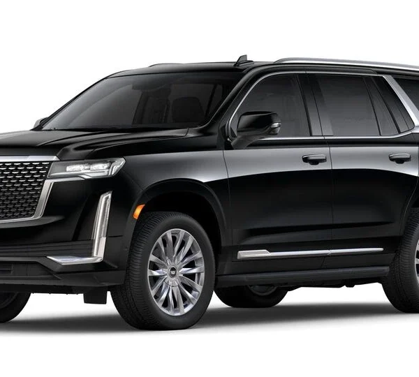 Luxury black Cadillac Escalade SUV for group travel and executive Detroit Limo Service