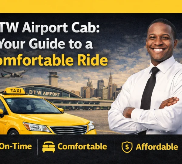 DTW airport cab