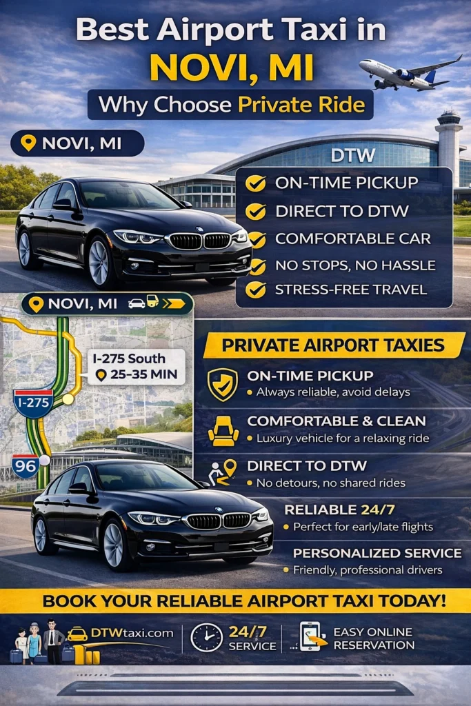 best airport taxi in novi
